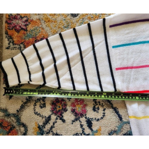 Vintage made in USA Jane Adams Sweater 3/4 Sleeve XL? SEE MEASUREMENTS - Picture 6 of 7